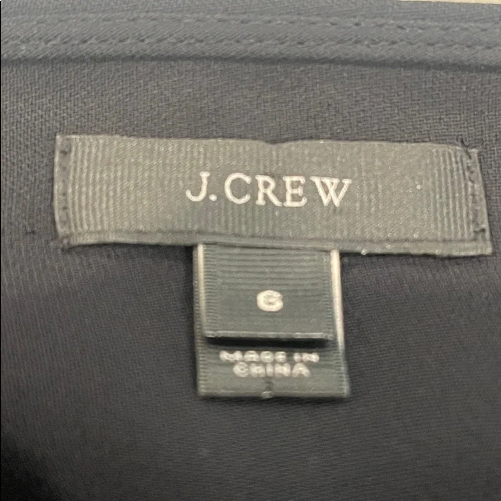 J.Crew Luxury Black Crepe Blouse Sz 6